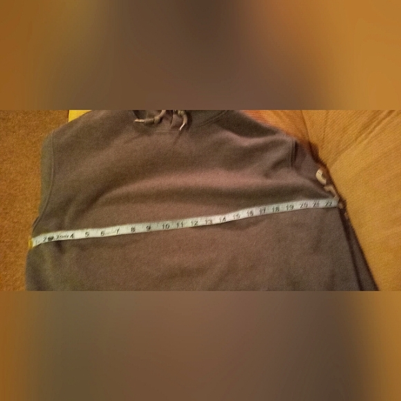 CARHARTT MEN'S MEDIUM LOOSE FIT GRAY HOODED LOGO SLEEVE SWEATSHIRT. - Picture 5 of 6